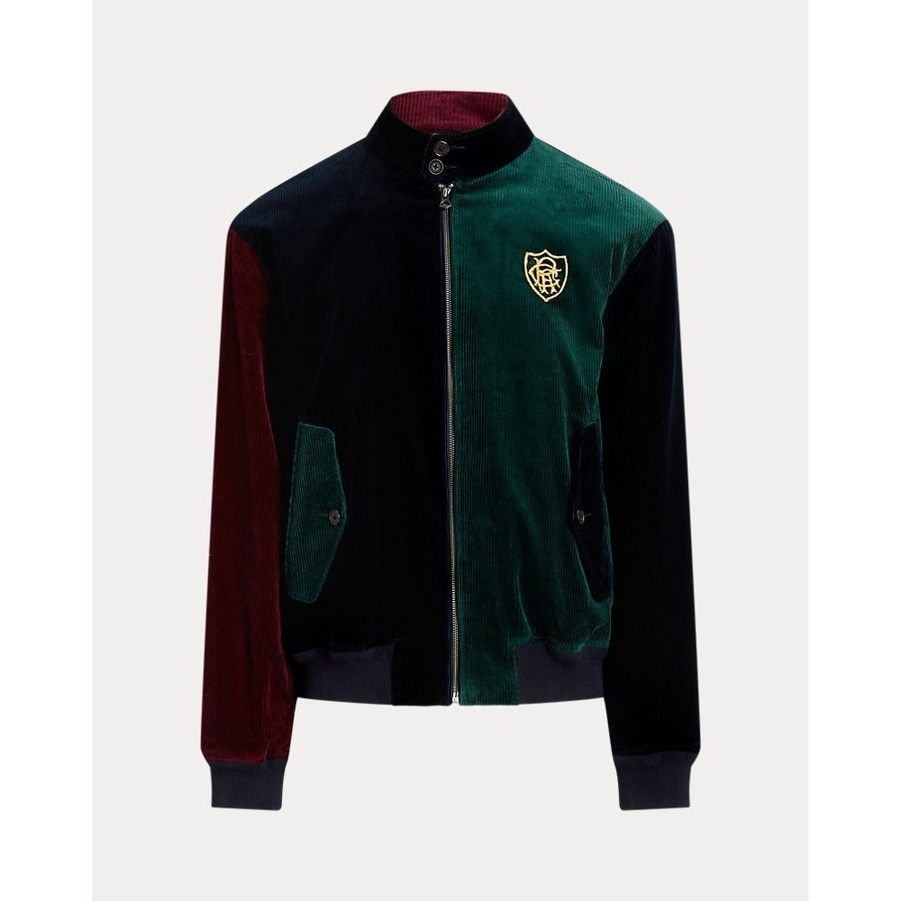 Polo Ralph Lauren Colorblock Crest Corduroy Fun Jacket Men's Size 2XB NWT $398